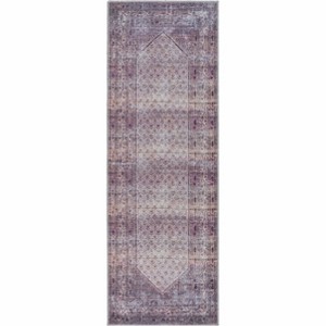 Hauteloom Dusty Pink Bagacay Flat Pile Washable Rug - 1 of 4