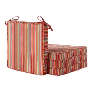18in Square Outdoor Chair Pad Set of 4 - 1 of 4