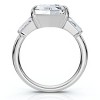 Pompeii3 Certified 3 1/2Ct Hexagon Diamond Engagement Ring 14k Gold or Platinum Lab Created - 2 of 4