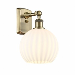 White Venetian - 1 Light Wall Sconce In Modern Style-11 Inches Tall and 8 Inches Wide - 1 of 1