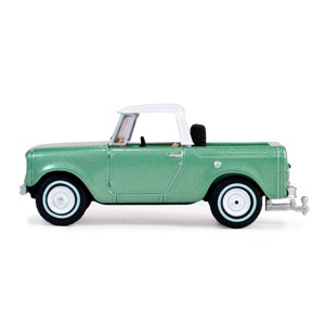 1/64 1965 Harvester Scout Half Cab Pickup, Aspen Green, Blue Collar 13 35280-A - 1 of 2