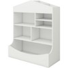Kids Bookshelf and Toy Storage, 4-Tier Wooden Open Toys&Books Display Organizer,Bookshelf with Storage for Playroom, Bedroom, Living Room - 3 of 4