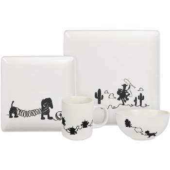 Seven20 Toy Story 4-Piece Ceramic Dinnerware Set With Scribble Characters