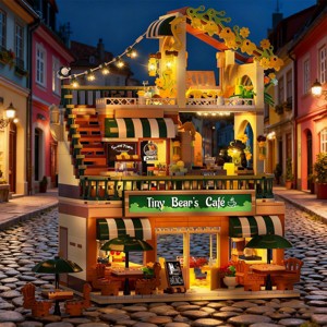 1173pcs Cafe Shop Building Block Toys City Coffee House Building Set for Adults and Kids Aged 6+ - 1 of 4
