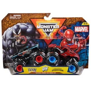 Monster Jam Marvel Spider-Man vs Venom Monster Trucks 2pk - 1:64 Scale - 1 of 4