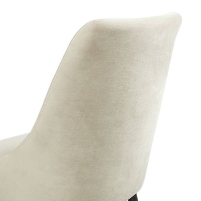 Celeste Cream Polyester Upholstered Side Chair Set