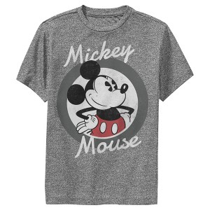 Boy's Disney Mickey Mouse Classic Circle Performance Tee - 1 of 4