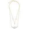 SHINE by Sterling Forever Bezel CZ and Pearl Layered Necklace - gold - 3 of 3