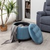 Designs4Comfort Round Storage Ottoman - Breighton Home - 2 of 4