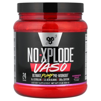 BSN No-Xplode VASO, Ultimate Pump Pre-Workout, Watermelon Smash, 1.11 lb (504 g)