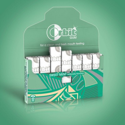 Orbit Sugar Free Sweet Mint Chewing Gum Single Pack - 14 Piece