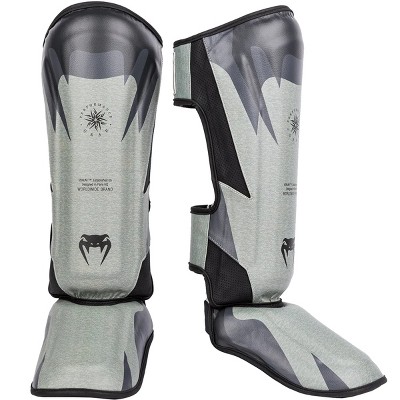 Venum Stone Protective MMA Shin Instep Guards - Large - Mineral Green