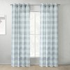 Habitat 100% Polyester Genesis Light Filtering Plaid Woven Grommet Curtain Panel Grey - 2 of 4