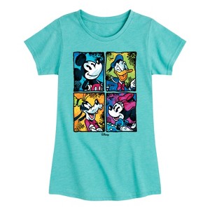Girls' - Disney - Mickey Friends Urban Fitted Short Sleeve Graphic T-Shirt - 1 of 4