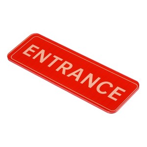 Unique Bargains Acrylic Self-Adhesive Decor Home Door ENTRANCE Sign - 1 of 4
