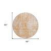 Terra Cotta Copper And Ivory Abstract Washable Indoor Outdoor Area Rug - 3 of 4