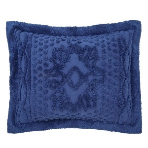 BrylaneHome 100% Cotton Georgia Chenille Shams - 1 of 4