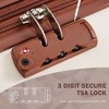 Kumasinova Hard-Shell Luggage,Set of 5,Expandable Suitcases with TSA Lock & Travel Bags,Front Opening Luggage with USB Ports,20"24"28" - 3 of 4