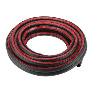 Unique Bargains Universal Car Weatherstrip Self Adhesive Weather Seal Strip 20Ftx0.39" D-Shape EPDM - 1 of 4