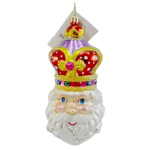Christopher Radko 5.5 Inch Regal St Nick Ornament Santa Christmas Crown Tree Ornaments - 1 of 3