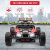 24V Ride on UTV Car for Kids,Electric Car with Remote Control and Bluetooth - 3 of 4