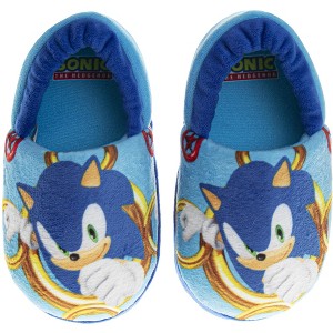 SEGA Sonic the Hedgehog Slippers - Kids House Shoes Lightweight Plush Warm Comfort Soft Aline Slipper (toddlers - little kids) - 1 of 4