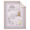 Disney Classic Pooh Naturally Friends Ivory and Taupe Piglet, Eeyore, and Tigger 3 Piece Nursery Crib Bedding Set - 2 of 4