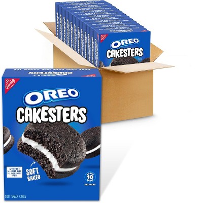Oreo Cakesters Soft Snack Cakes, 12 - 5 Count Packs (60 Total Snack Packs)