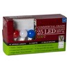 Vickerman 25 Red-White-Blue G30 LED Light on Green Wire, 16' Christmas Light Strand - 3 of 4