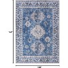 Vintage Medallion Rug, Extra Large, Indoor Floor, Traditional, Distressed, Lightweight, Accent Carpet for Kitchen, Living Room. - 2 of 4