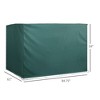 Resenkos Patio Furniture Covers,Outdoor Swing Cover,3-Seater Patio Swing Cover, Outdoor Garden Protection Hammock Cover Waterproof, Dark Green - 4 of 4