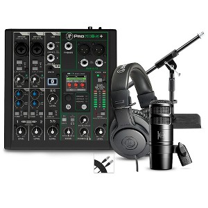 Mackie ProFX6v3+ Content Creator Bundle With AT2040 Microphone and ATH-M20X Headphones - 1 of 4