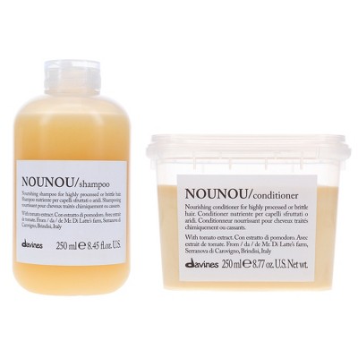 Davines NOUNOU Nourishing Shampoo 8.45 oz & NOUNOU Nourishing Conditioner 8.45 oz Combo Pack