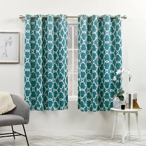 2pk Room Darkening Gates Sateen Woven Curtain Panels - Exclusive Home: - 1 of 4