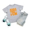 The Juniper Shop Here Comes The Fun Puff Print Toddler Short Sleeve Tee - 2 of 3
