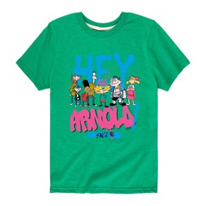 Boys' - Hey Arnold! - Arnold Spray Paint 96 Short Sleeve Graphic T-Shirt - 1 of 3