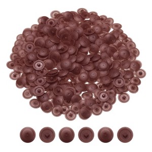 Unique Bargains Plastic Decoration Furniture White Screw Cap Covers - 1 of 4