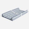 Bacati - Emma Mint/Navy Large Triangles Quilted Muslin Changing Pad Cover - 2 of 4