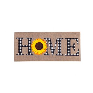 Evergreen Sunflower Home Sassafras Indoor Outdoor Switch Doormat 1'10"x10" Multicolored - 1 of 4