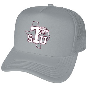 Texas Southern University Primary Logo Foam Trucker Cap Grey Os - 1 of 4