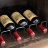 Decorative Storage Cabinets with LED Light, Glass Door Wine Cabinet, Kitchen Sideboard with Rack - 4 of 4