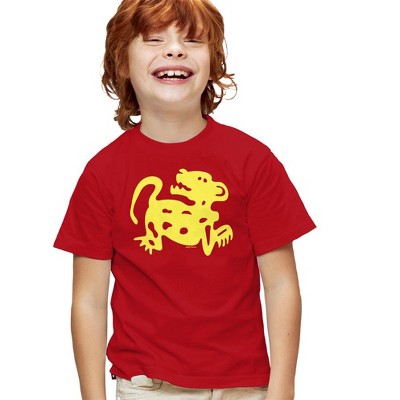 Boys' Short Sleeve Legends Of the Hidden Temple Red Jaguars T-Shirt