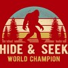 Junior's Design By Humans Bigfoot - Hide And Seek World Champion By clickbong T-Shirt - 2 of 2