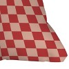 Deny Designs Cuss Yeah Designs Red and Pink Checker Pattern 20"x20" Indoor Throw Pillow - 3 of 4