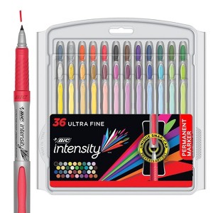 BIC Intensity Permanent Markers Ultra Fine Point Assorted Colors 809229 - 1 of 4