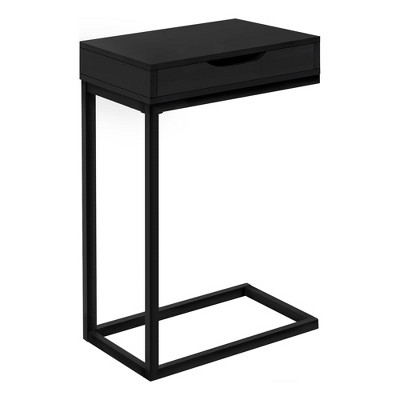 C Style Accent Table With Drawer Black Everyroom Slides Under Sofa   GUEST F6632a26 B9a5 43f5 83ac 8c0fa01a5335