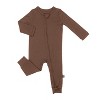 Larkspur Baby Zip Romper in Chestnut - 3 of 3