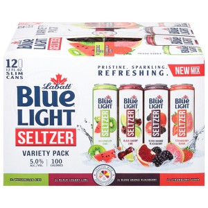 Labatt Blue Light Hard Seltzer Variety Pack - 12pk/12 fl oz Cans - 1 of 3