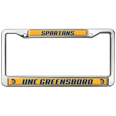UNC Greensboro Spartans Logo Full Size Standard License Plate Metal Frame