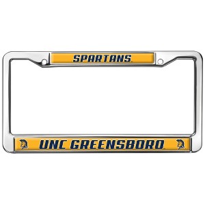 UNC Greensboro Spartans Logo Full Size Standard License Plate Metal Frame - 1 of 4